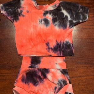 2T tye dye lounge set